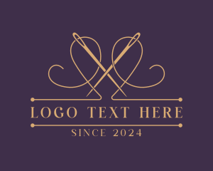 Tailoring - Thread Needle Alteration logo design