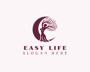 Woman Tree Ecology logo design