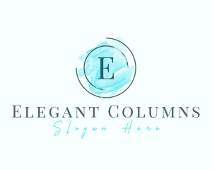 Elegant Boutique Watercolor logo design