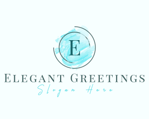 Elegant Boutique Watercolor logo design