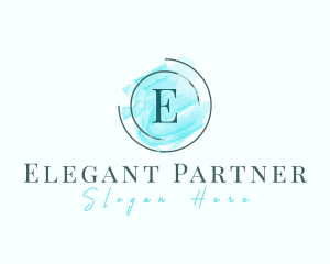 Elegant Boutique Watercolor logo design