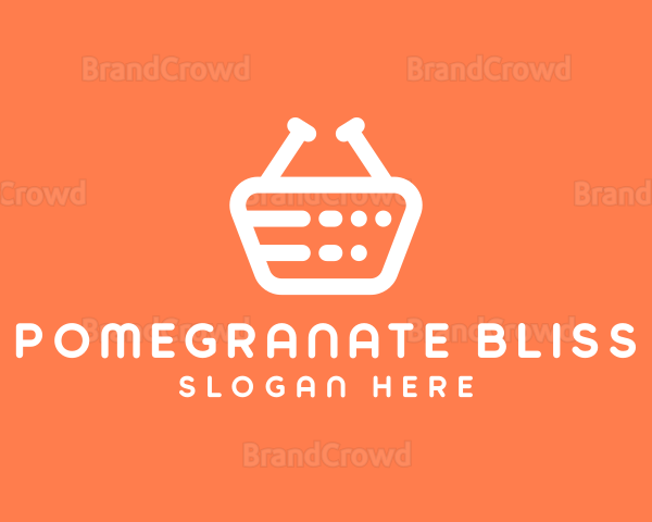 Grocery Shopping Basket Logo