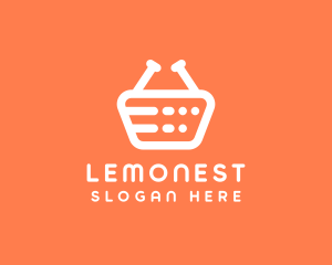 Grocery Shopping Basket Logo