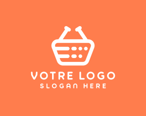 Grocery Shopping Basket Logo