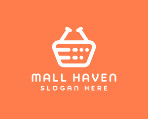 Grocery Shopping Basket logo design