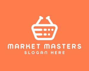 Grocery Shopping Basket logo design