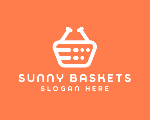 Grocery Shopping Basket logo design