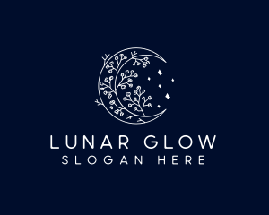 Moon Flower Beauty logo design