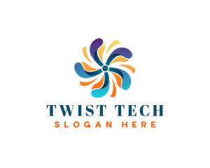 Twist - Propeller Fan Ventilation logo design