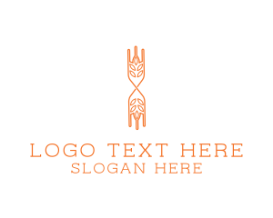 Crops - Elegant Leaf Boutique logo design