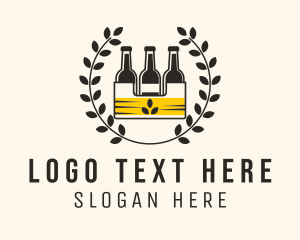 Bottle - Wheat Beer Brewery logo design