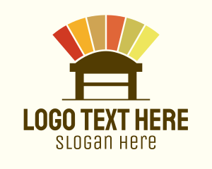 Colorful Chair Design Logo