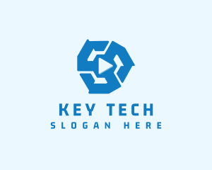 Tech Media Player logo design