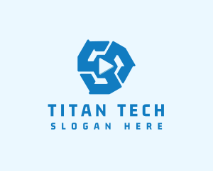 Tech Media Player logo design