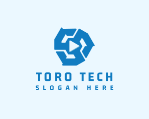 Tech Media Player logo design