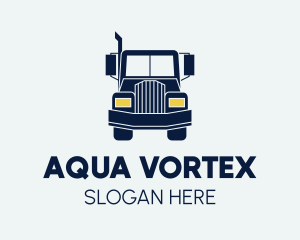 Blue Front Truck logo design