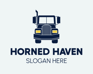 Blue Front Truck logo design