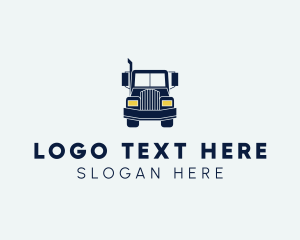 Blue Front Truck logo design