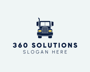 Blue Front Truck logo design