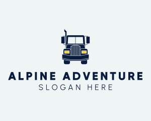 Blue Front Truck logo design