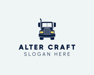 Blue Front Truck logo design