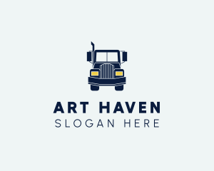 Blue Front Truck logo design