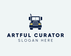 Blue Front Truck logo design