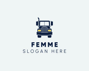 Blue Front Truck logo design