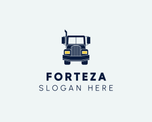 Blue Front Truck logo design