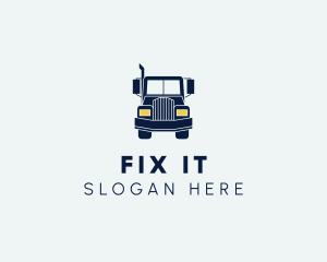 Blue Front Truck logo design