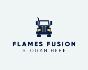 Blue Front Truck logo design