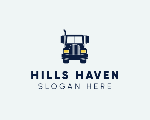 Blue Front Truck logo design