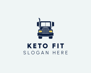 Blue Front Truck logo design