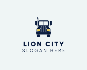 Blue Front Truck logo design