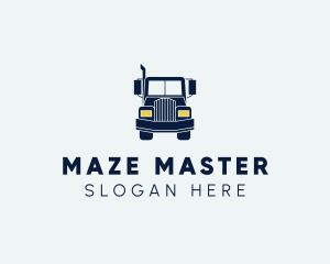 Blue Front Truck logo design