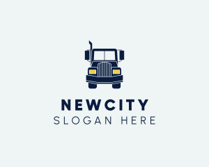 Blue Front Truck logo design