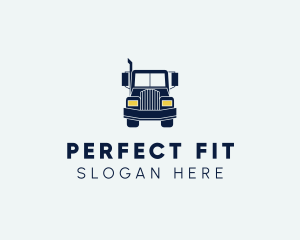 Blue Front Truck logo design