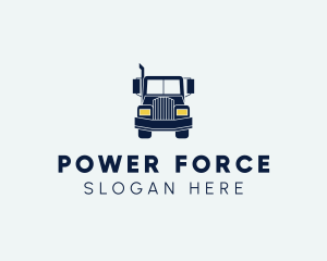 Blue Front Truck logo design