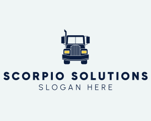 Blue Front Truck logo design