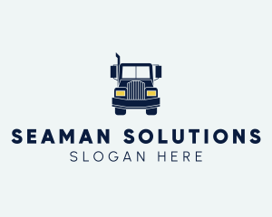 Blue Front Truck logo design