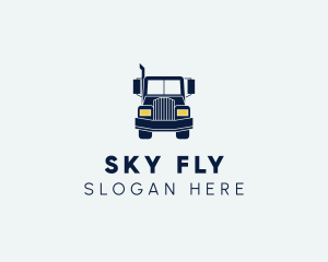 Blue Front Truck logo design