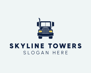 Blue Front Truck logo design