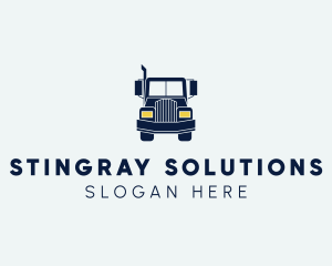 Blue Front Truck logo design