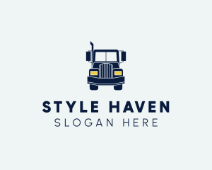 Blue Front Truck logo design