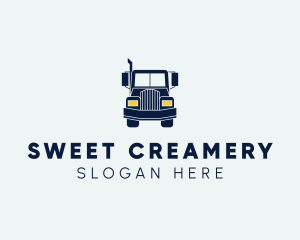 Blue Front Truck logo design