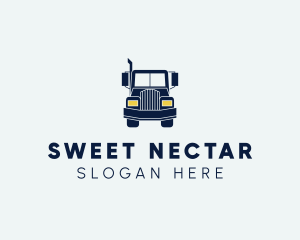 Blue Front Truck logo design