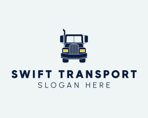 Blue Front Truck logo design