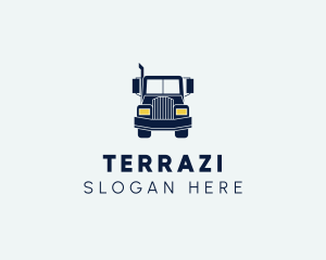 Blue Front Truck logo design