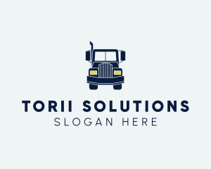 Blue Front Truck logo design