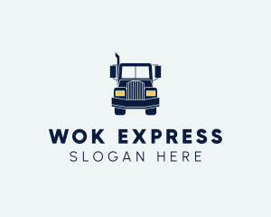 Blue Front Truck logo design